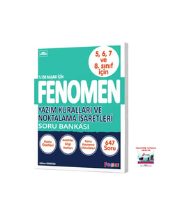 Fenomen Yayıncılık 2025-2026 5. Sınıf Yazım Kuralları Ve Noktalama İşaretleri Soru Bankası %100 Başarı İçin Video Çözüm (Çok Renkli)