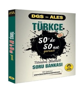 Tasarı DGS ALES Türkçe 50 de 50 Net Garanti Soru Bankası