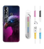 Tecno Spark 6 6 Go 8C 8 Pro 7 7 Pro Kılıf Kablo Koruma Spiral Silikon Kartal 1622