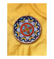 Dekoratif Duvar Tabağı Mutfak Bahçe Balkon Süsü Desenli Çiçekli Renkli Mandala Etnik Tabak No:42