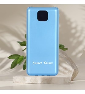 KİŞİYE ÖZEL İSİM BASKILI 2 LED LAMBALI PD HIZLI ŞARJ POWERBANK