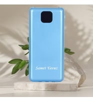 KİŞİYE ÖZEL İSİM BASKILI 2 LED LAMBALI PD HIZLI ŞARJ POWERBANK (Mavi)