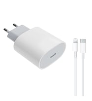 Winex PD20W Quick Charger Type­-C to Lightning Kablolu Şarj Aleti Set Beyaz