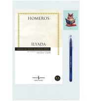 ilyada - Hasan Ali Yücel Klasikleri - Homeros - 9786053321040 Pensan Büro Mavi Tükenmez Kalem (Krem)