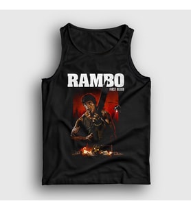Presmono Unisex Siyah First Blood Film Rambo Atlet 249147tt