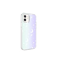 Apple iPhone 12 Uyumlu Kılıf Zore M-Blue Desenli Kapak (Gri)