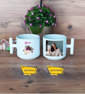 İsme Özel Doğum Günü Hediyesi Kupa Bardak T Fotoğraflı
