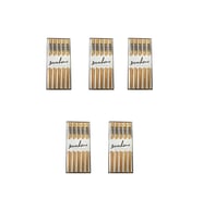 Desenli Yıkanabilir Kore Japon Çin Bambu Chopsticks Yemek Çubuğu - 24 Cm. - 5 Çiftlik 5 Paket