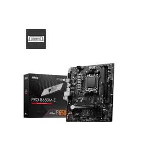 MSI PRO B650M-E DDR5 6800MHZ 1XVGA 1XHDMI 1XM.2 USB 3.2 MATX AM5(AMD AM5 9000/8000/7000 SERİLERİ İLE UYUMLU)
