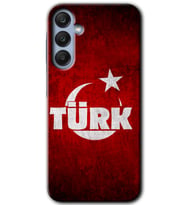 Galaxy A35 Kılıf HD Desen Baskılı Kılıf - Ayyıldız Türk