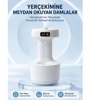 Dekoratif Hava Nemlendirici 800 ml Sessiz Aroma Difüzör Anti Yerçekimi Su Efektli