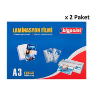 Bigpoint Laminasyon Filmi A3 125 Mikron 100'lü Kutu x 2 Paket