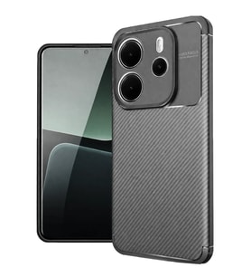 Redmi Note 14 4G Kılıf Auto Focus Karbon Kapak - Gri