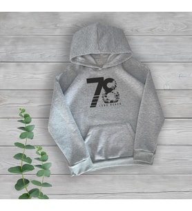78 Long Beach Göğüs Baskılı Unisex Oversize Gri Sweatshirt