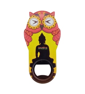 Hindistan Temalı Baykuş Magnet Kapak Açacak (Karışık)