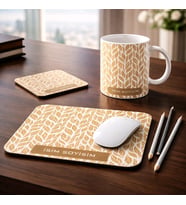 Kişiye Özel Hediye Seti  Kupa Bardak + Mouse Pad + Bardak Altlığı (3’lü Set)