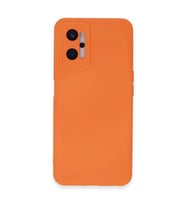 Realme 9i 4g Kılıf Nano İçi Kadife Silikon - Turuncu