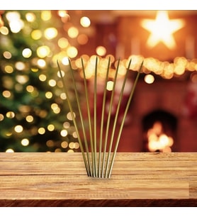 VIP 35 CM 8 PCS CHURCH METALLIC GOLD CANDLES GOLD ARINMA MUMU 8 ADET GOLD İNCE MUM GOLD KİLİSE MUMU
