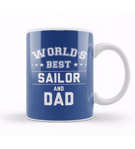 Fathers Day World's Best Surfer And Dad Kupa Bardak Porselen