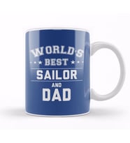 Fathers Day World's Best Surfer And Dad Kupa Bardak Porselen