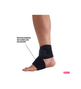 Neopren Ayarlanabilir Cırtlı Yüksek Kalite Ergonomik Ayak Bilekliği - Bandajı (1 Adet)