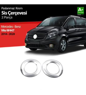 Mercedes Vito Uyumlu W447 Krom Sis Farı Çerçevesi 2 Parça. 2014-2 (Karışık)