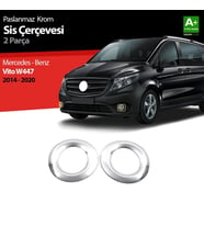 Mercedes Vito Uyumlu W447 Krom Sis Farı Çerçevesi 2 Parça. 2014-2