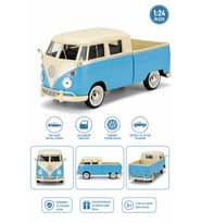 Volkswagen Type 2 (T1) Double Cab Pickup 1:24 Ölçek Diecast Metal Model Araba