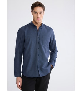 LCWAIKIKI Classic İndigo Regular Fit Erkek Gömlek