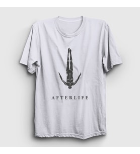 Presmono Unisex Beyaz Logo Müzik Afterlife T-Shirt 498233tt (Beyaz)