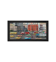 Manzara Temalı Kanvas Tablo 80 x 110 cm Siyah Çerçeve