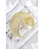 Pirinç Tel Sarma Model Gold Renk Kadın Bileklilk TJ-BB7893