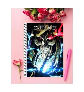 Overlord Anime Defter 1 Adet Özel Tasarım A4 Boyutu 21*29 Cm Telli Çizgili defter