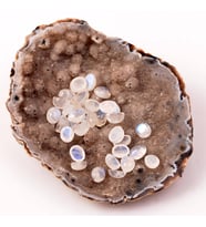 Ay Taşı Kabaşon - 6*8 mm Yüzük ve Kolye Taşı