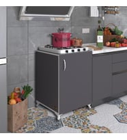 Kenzlife ocak dolabı ahunaz gri 85*60*56 hazır mutfak klasik set üstü ocak için arkalıksız (Karışık)