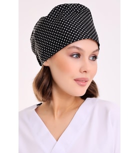 Puantiyeli Doktor Hemşire Aşçı Cerrahi Hastane Bonesi Bandana M479
