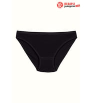 Yıldız 2123 Premium Kadın Siyah %100 Pamuklu Rahat Düşük Bel Bikini Slip Külot
