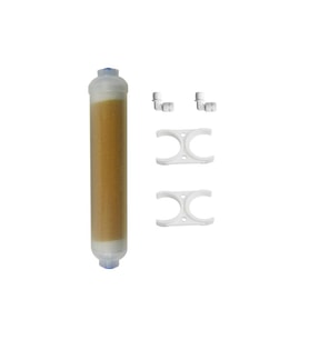 Su Arıtma Reçine Mixped 10" Inline Filtre,akvaryum Su Yumuşatma Reçine Filtre (Krem)