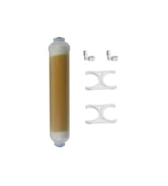 Su Arıtma Reçine Mixped 10" Inline Filtre,akvaryum Su Yumuşatma Reçine Filtre (Krem)