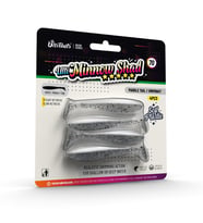 Ulti Baits Minnow Shad Silikon Balık 70MM 1,6gr 4 Adet, UB-C08, White Flash, Beyaz Şeffaf Simli