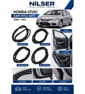 Honda Civic FD6 Kapıya Gelen Fitil 4 Kapı Set 2006-2011 Set
