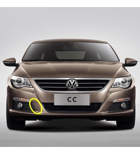 VW Passat CC 2009-2012 Ön Tampon Sağ Çeki Demiri Kapağı 3C8807241