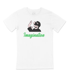 Yeşil Your Imagination Tişört