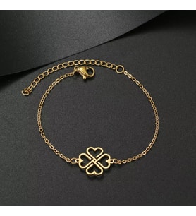 Kişiye Özel 925 Ayar Gümüş Kalp Tasarım Bileklik (Gold)