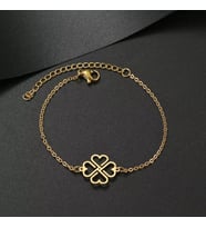 Kişiye Özel 925 Ayar Gümüş Kalp Tasarım Bileklik (Gold)