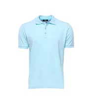 Polo Yaka Düz Açık Mavi T-shirt  Wessi