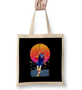 Obias Harris Vintage Art - Legend Basketball Gift Bez Çanta Uzun Saplı