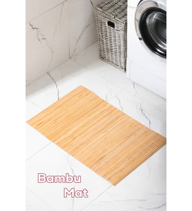 Porsima Pbt-374 Ahşap Bambu Kaymaz Banyo Matı Paspas 45x70cm