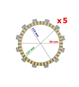 Cf Moto Nk 150 Debriyaj Balatası 5 Li A Kalite 12 Tırnak 96-114-127 Mm