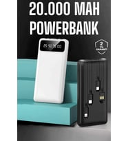 Powerbank 20.000 Mah Dijital Göstergeli LCD Ekran Uzun Pil Ömrü